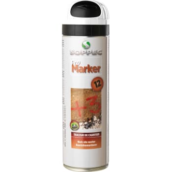 Soppec mærkespray 500 ml, hvid