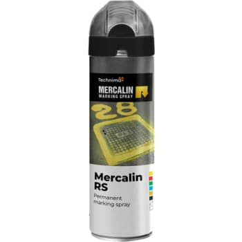 Mercalin® RS mærkespray 500 ml, sort