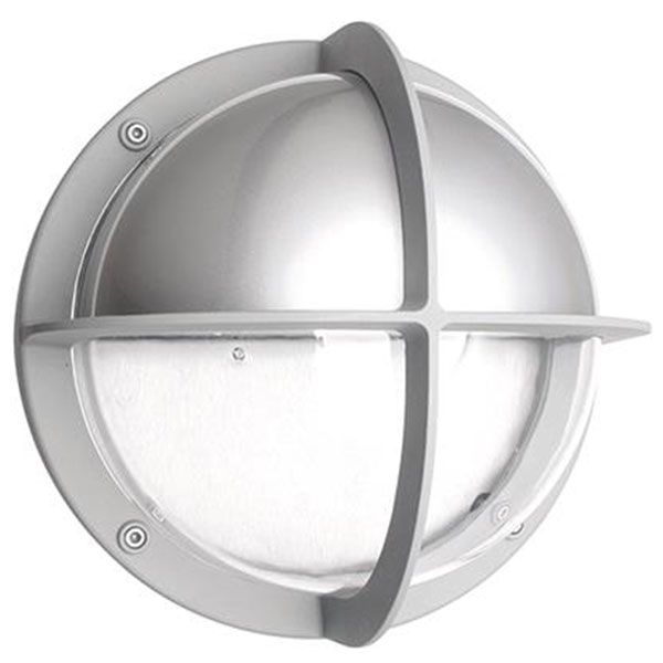 MIA skotlampe alu 15W LED 3000K halvskærm IP44