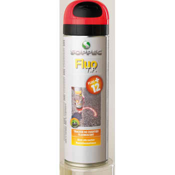 Soppec mærkespray 500 ml, fluorescerende rød