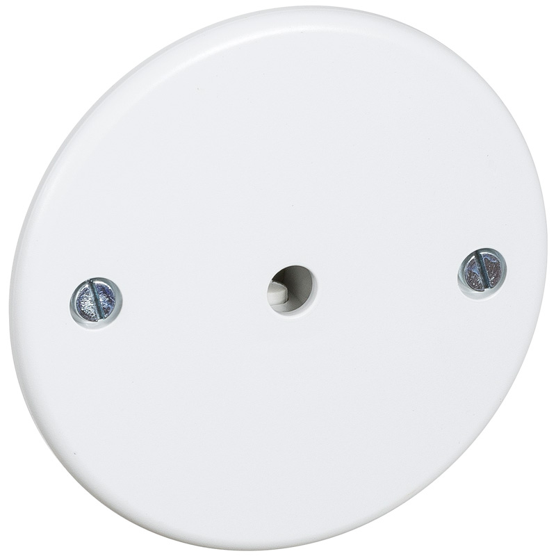 LK udløbsdæksel med aflastning Ø75 - hvid