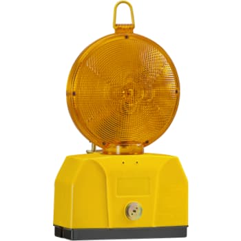 LED-blinklygte, gul linse, tosidet