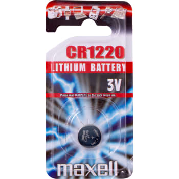 Maxell lithium CR1220 batteri, 1 stk.