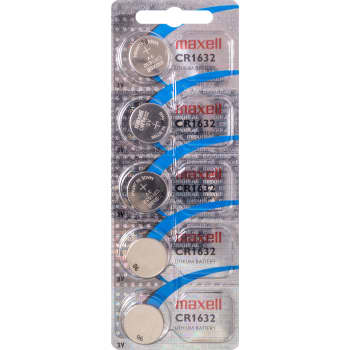 Maxell lithium CR1632 batteri, 5 stk.