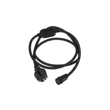 Ranceo 230-V-kabel til LED-strip/lysbånd, 1,5 m, rundt stik