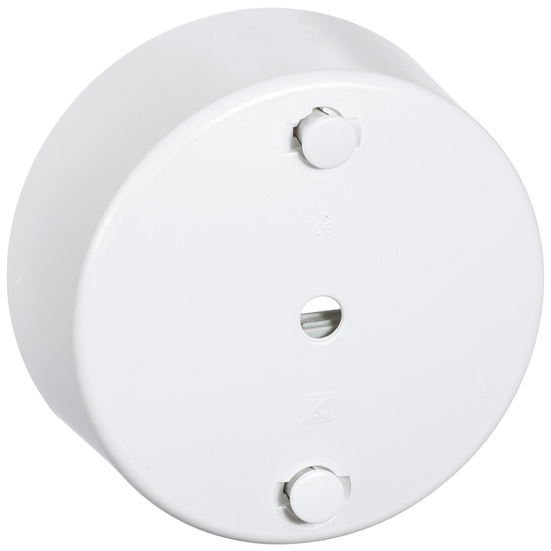 Clips roset 4 led + j hvid Ø80