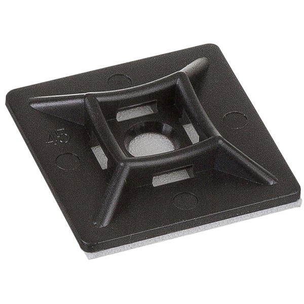 Strips / Kabelbinder holder 19x19 sort - 100 stk.