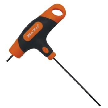 T-greb stiftnøgle 2 mm u/kugle