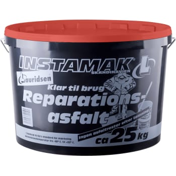 Instamak reparationsasfalt 25 kg, 0-5 mm, rød