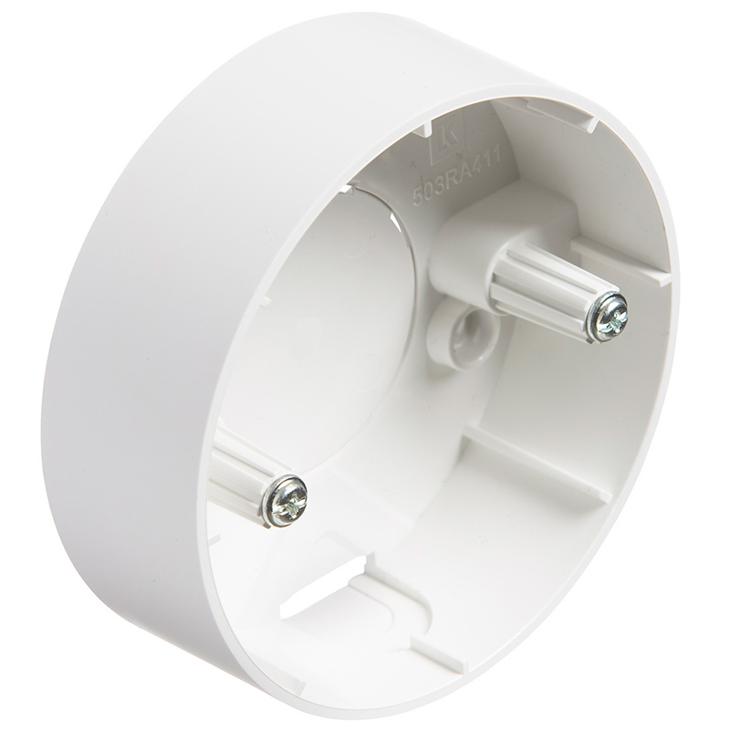 Underlag for Ø83mm. Lampeudtag Hvid (Ny model)