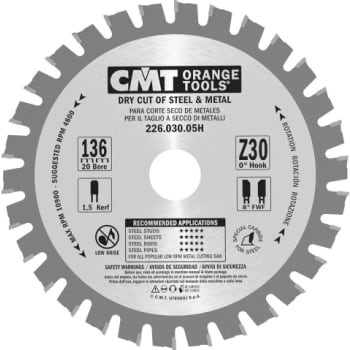Klinge 136x1,5x20 z30 dry cut 