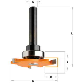Slidsfræser  HM 4,0mm Ø 47 12,