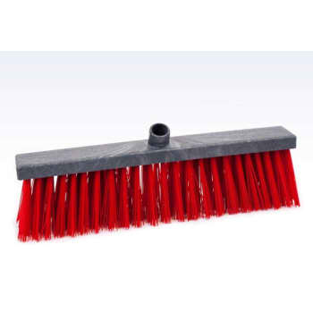 Roliba gadekost, antracit/rød, plast, uden skaft, 450 x 65 mm