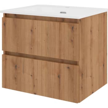 Proline møbelsæt 61x46cm urban eg med 2 softclose skuffer