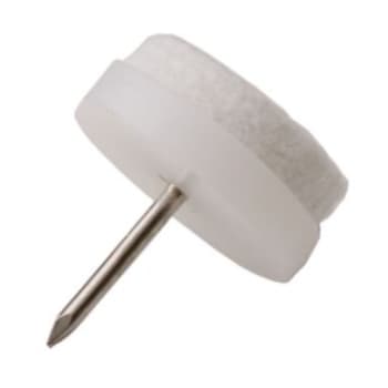 Glidesøm hvid plast filt ø30mm