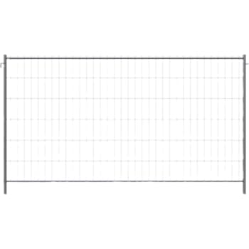 Byggepladshegn 3,5 x 2,0 m med krog og øje, galvaniseret