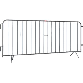 Publikum-/afspærringshegn 2,48 x 1,1 m, galvaniseret, let