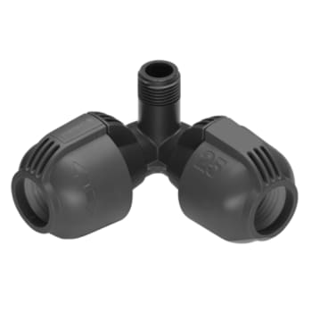Gardena Pipeline hjørnetee 25 mm x 1/2" nippel