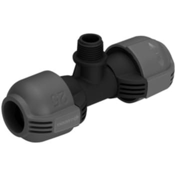 Gardena Pipeline tee 25 mm x 1/2" nippel