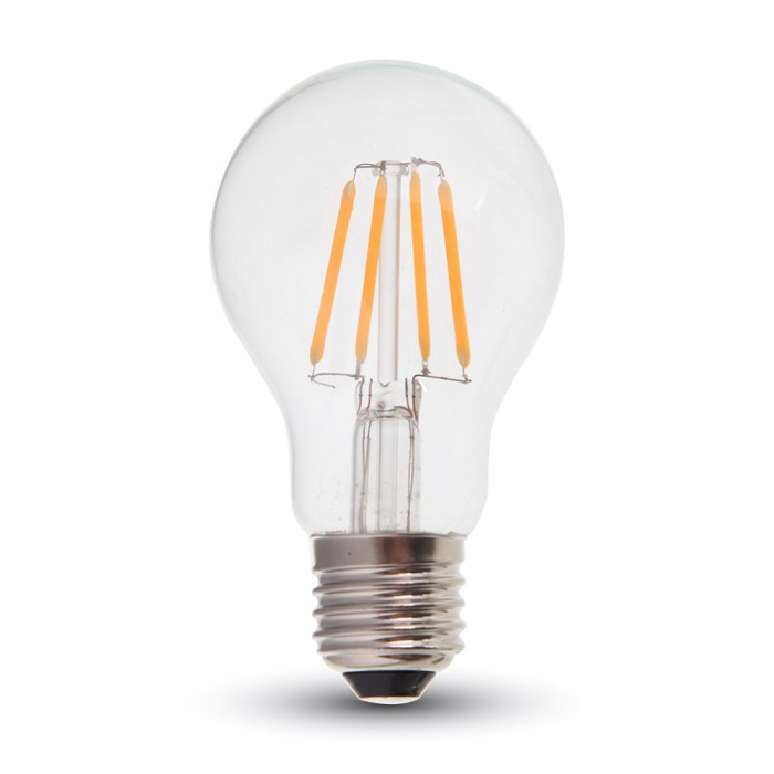 6W (60W) LED pære E27, 2700K