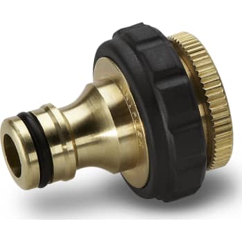 Kärcher hanekobling, messing, 3/4" med 1/2" reducer