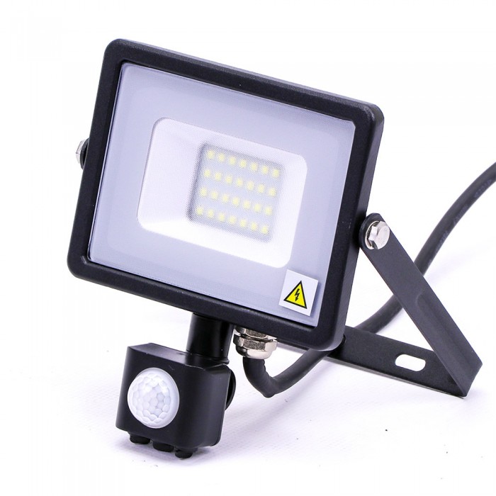 20W LED projektør med sensor, 3000K