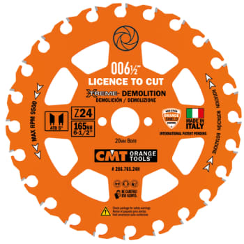CMT Xtreme Demolition savklinge Ø165/20x2,3 mm, 24 td.