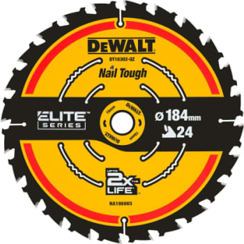 DEWALT CARBIDE ELITE rundsavklinge, Ø184/16 mm, 24 td.