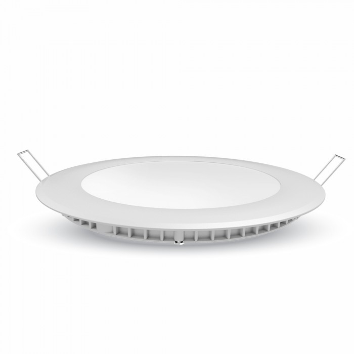 18W LED indbygningspanel - 3000K - Rund