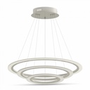 70W LED Lampe m/ 3 ringe lys, 3000K, Varm hvid