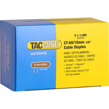 Tacwise hæfteklammer CT60 til kabel, buede, 10 mm