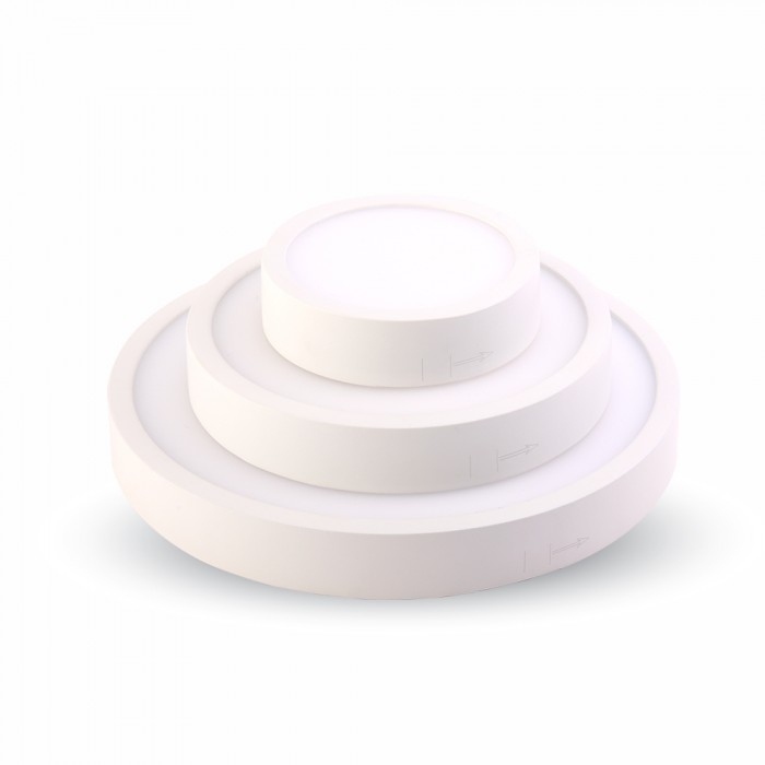 6W LED Panel lampe 3000K - Rund
