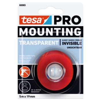 MONTERINGSTAPE PRO 66965 KLAR 5MX19MM