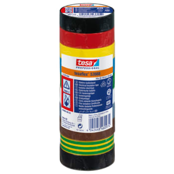 ISOLERINGSTAPE VDE/IEC PVC 10MX15MM MIX