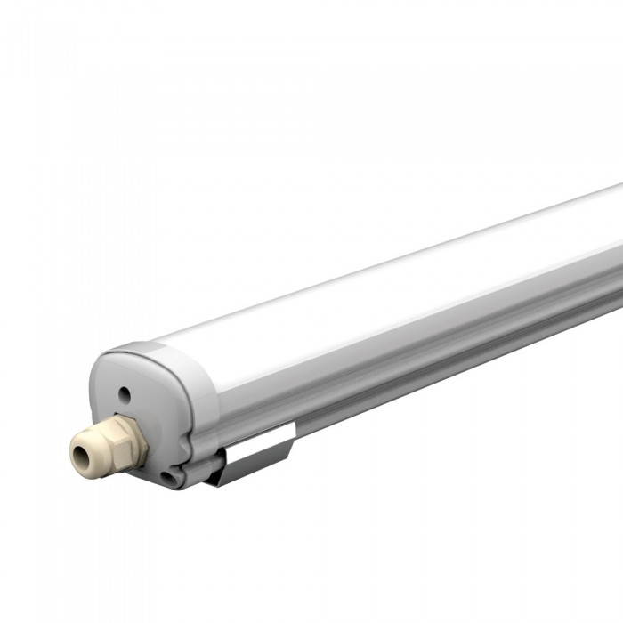 vandtæt 24W komplet LED armatur120 cm,