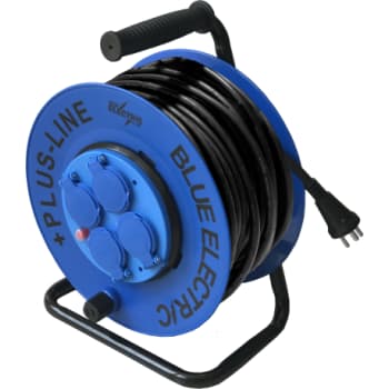 BLUE ELECTRIC +Plus-line kabeltromle med fast kerne, 40 m
