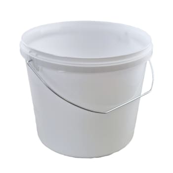 Plastspand, hvid, uden låg, 5,5 l