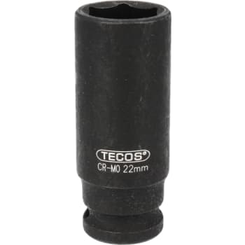 Tecos krafttop, 1/2", lang, 22 mm
