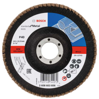 Bosch lamelslibeskive 125 SFM, skrå, K40