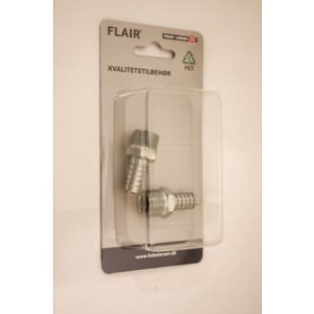 Flair slangestuds 10 mm med 3/8" udvendig gevind