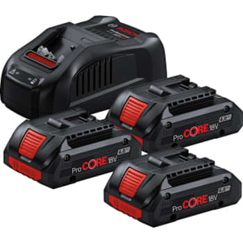 Bosch ProCORE startersæt 18V 3X4,0 Ah GAL 1880