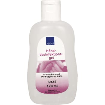 Abena hånddesinfektionsgel, 85% ethanol, med klaplåg, 120 ml
