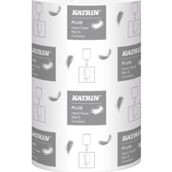 Katrin håndklæderulle 475218 Plus, u/hylse, 1-lags, hvid, 110 m