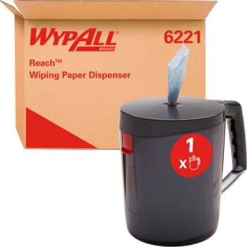 Kimberly-Clark dispenser til håndklæderuller Wypall, sort plast