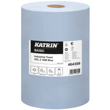 Katrin værkstedsrulle 464309, 2-lags, blå, Ø29 cm, 360 m