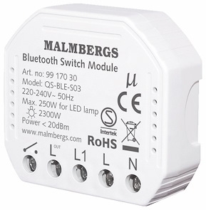Bluetooth smart modul on/off, 2300W / 250W LED