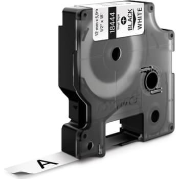 DYMO Rhino industri tape vinyl sort på hvid 12mmx5,5m