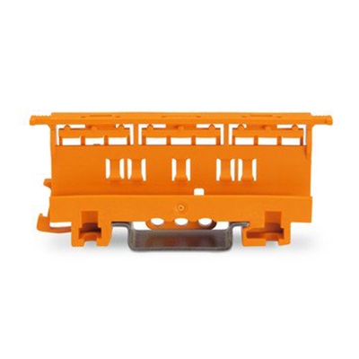 Din-skinne holder til samlemuffe i serien 221, 0,2-4 mm², orange