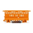 Din-skinne holder til samlemuffe i serien 221, 0,2-4 mm², orange