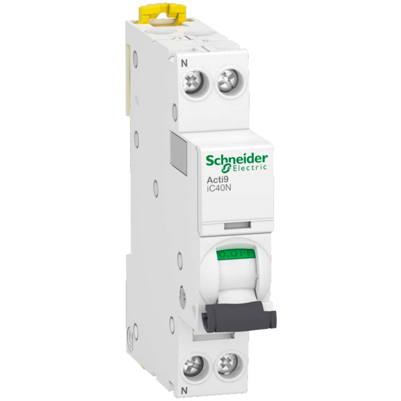 Schneider automatsikring 13A 1P+N C 1M 6/10kA